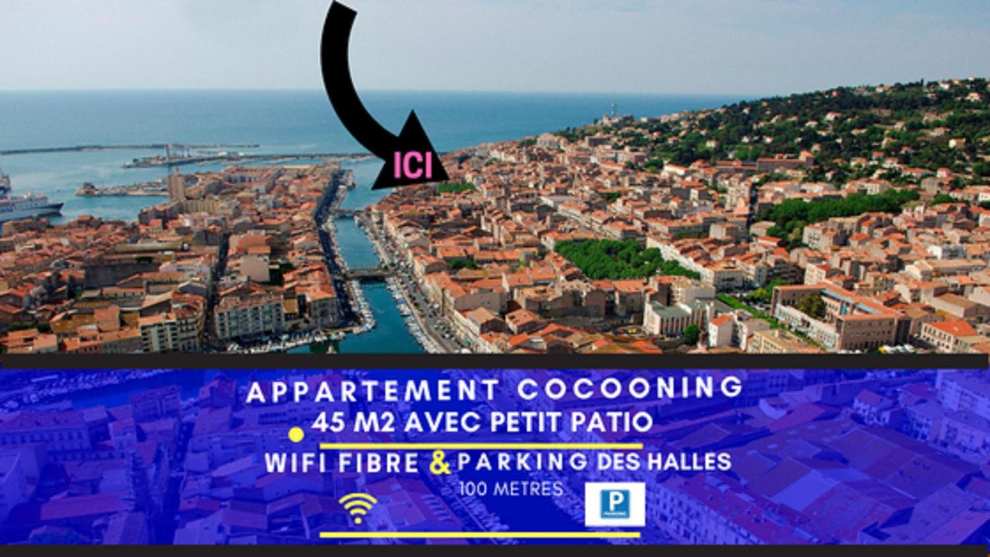 Splendide T2 Neuf Coocoonig Avec Petit Patio Sète Exterior foto